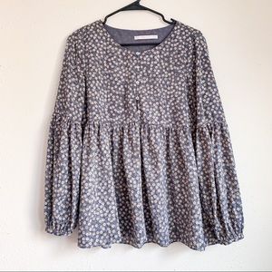 Zara Micro Floral Blouse / M
